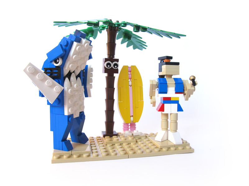 Illustration for article titled Six Days To LEGO Left Shark? Not Bad.